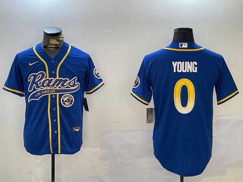 Men Los Angeles Rams #0 Young Joint Name 2024 Nike Limited NFL Jersey style 3->los angeles rams->NFL Jersey